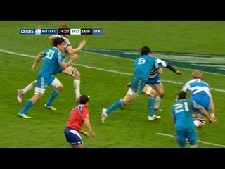 Alessandro Zanni Try Scotland v Italy 09 Feb 2013