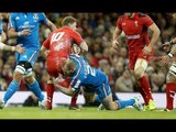 Rhys Priestland skips his way through Italian defence - Wales v Italy 1st February 2014