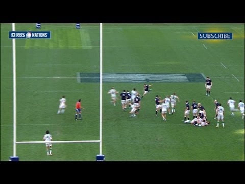 Duncan Weir Winning Drop Goal - Italy v Scotland 22nd February 2014