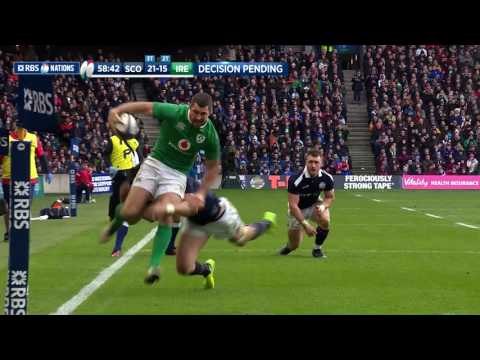 40 metre break from Kearney needs TMO decision! | RBS 6 Nations