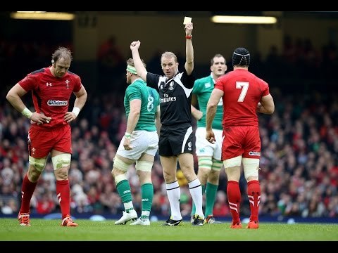 Jonathan Davies Yellow Card, Wales v Ireland, 14th March 2015