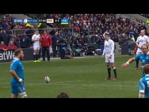Toby Flood Penalty Extends England's Lead, England v Italy 10 March 2013