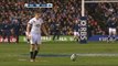 Owen Farrell Missed Penalty goes left & wide -  Scotland v England 8th February 2014