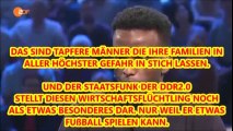 ARD Sportstudio-Fußballprofi (Zuwanderer) aus Somalia erklärt, warum er seine Familie zu Hause gelassen hat.