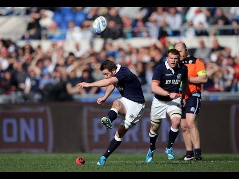 Greig Laidlaw 1st Penalty - Italy v Scotland 22nd February 2014