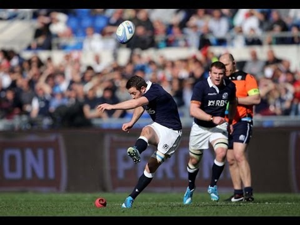 Greig Laidlaw 1st Penalty - Italy v Scotland 22nd February 2014