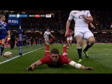 2nd Half highlights Wales v England 16 March 2013