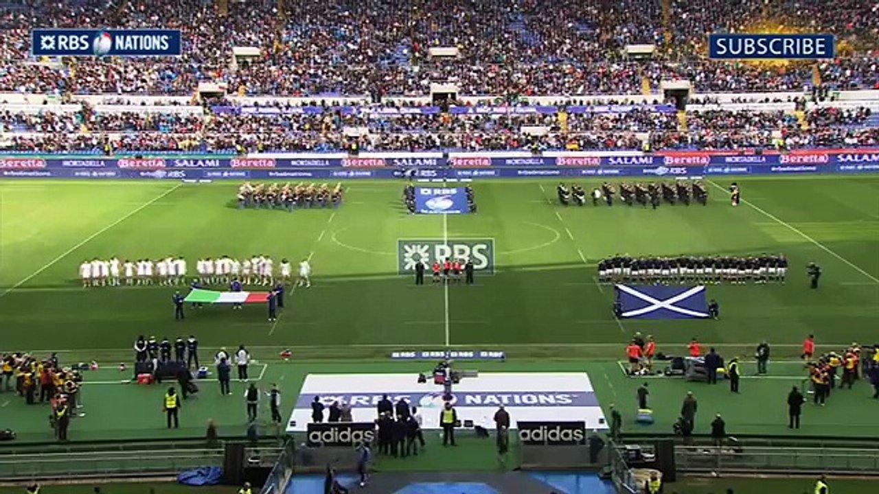Scottish Anthem - Italy v Scotland 22nd February 2014