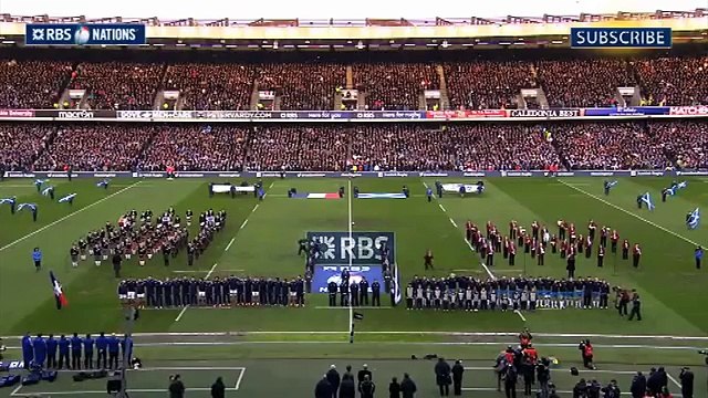 Scottish National Anthem, Scotland v France 8th March 2014
