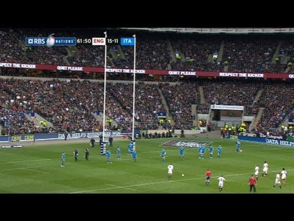 Toby Flood Penalty Extends England's Lead,England v Italy Rugby Match, 10 March 2013
