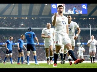 Ben Youngs dives full length for his Second Try, England v France, 21st March 2015