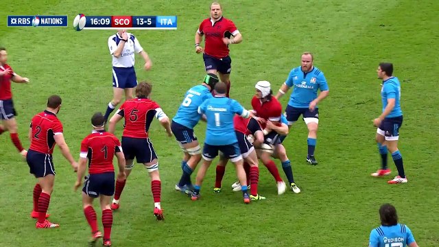 Kelly Haimona Penalty, Scotland v Italy, 28th Feb 2015