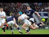 Jack Nowell steps inside to score a Try, England v Scotland, 14th March 2015