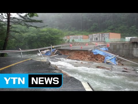 강원 폭우...무너지고 잠기고 피해 속출 / YTN (Yes! Top News)