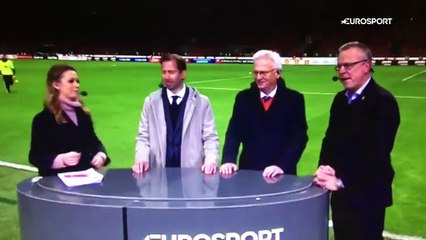 The Sweden squad couldn't contain their excitement after qualifying for the World Cup!  