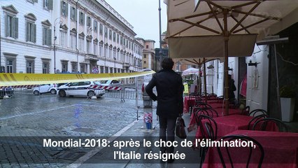 Mondial-2018: après le choc de l'élimination, l'Italie résignée