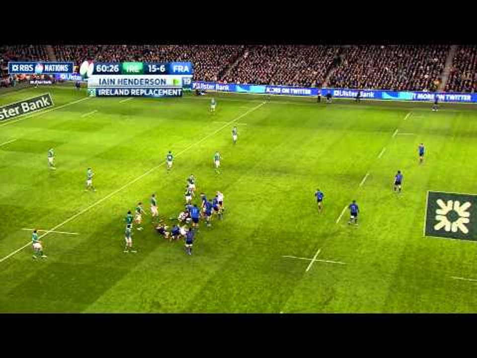 Rory Best Yellow Card - Ireland v France, 14th Feb 2015