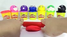 Learn Colors Play Doh Modelling Cookie Monster Molds & Play Foam Surprise Nursery Rhymes For Kids