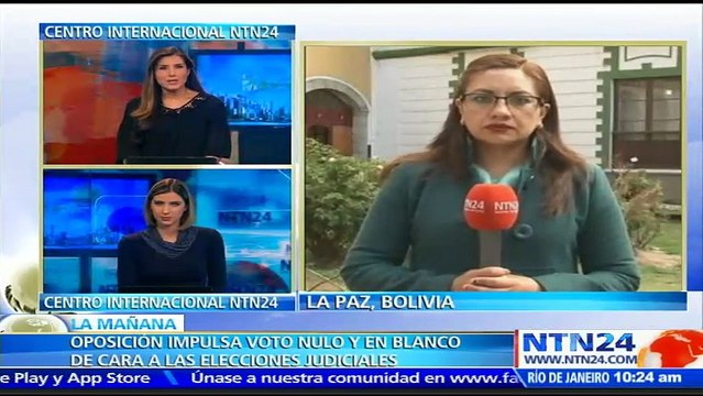 Oposición boliviana impulsa el voto nulo y blanco de cara a las elecciones judiciales del 3 de diciembre