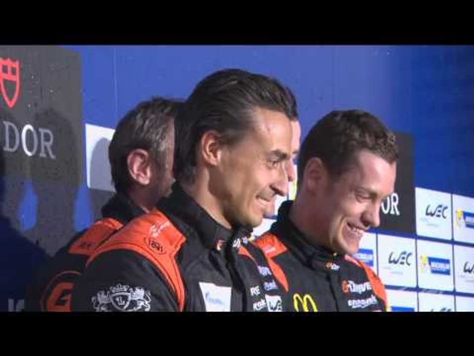 LMP2 Winners of WEC 6 Hours of Spa-Francorchamps on the podium