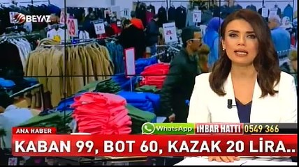 Kaban 99, bot 60, kazak 20 lira