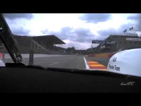 The driver of the #19 Porsche, Earl Bamber explains the Spa Francorchamps circuit, corner by corner