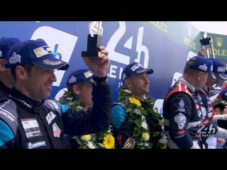 The 83rd Edition of the 24 Hours of Le Mans Podium - LMGTE-Am Category
