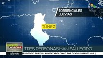 Lluvias torrenciales en Túnez dejan al menos tres muertos