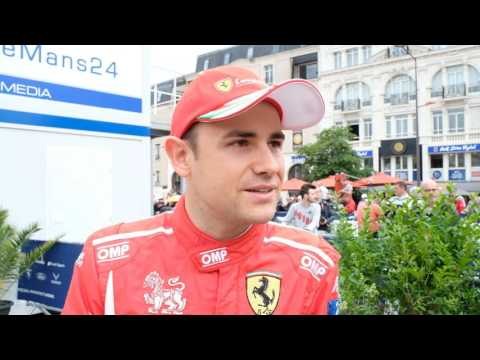 Interview with Davide Rigon from AF Corse Ferrari at 24 Hours of Le Mans Pesage