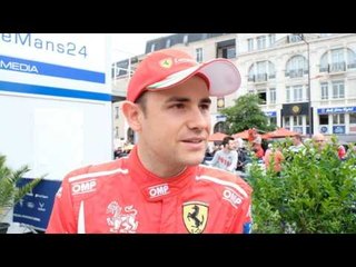 Interview with Davide Rigon  from AF Corse Ferrari at 24 Hours of Le Mans Pesage