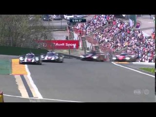 WEC 6 Hours of Spa - LMP1 machines at Le Raidillon