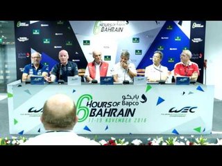 Pre-Event Press Conference LMGTE - 6 Hours of Bahrain 2016