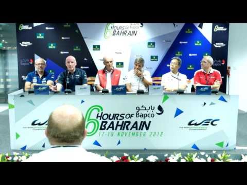 Pre-Event Press Conference LMGTE - 6 Hours of Bahrain 2016
