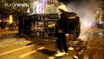 Moroccan football fans riot in Brussels after country's World Cup qualification