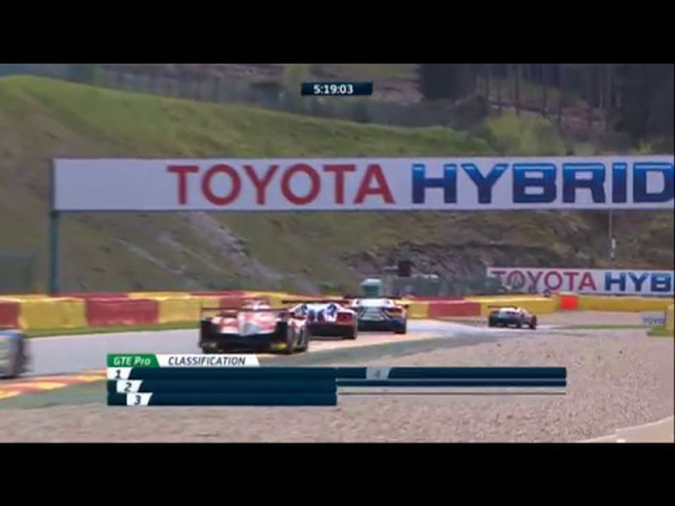 Huge fight between Ford & Ferrari in GT Pro at Spa