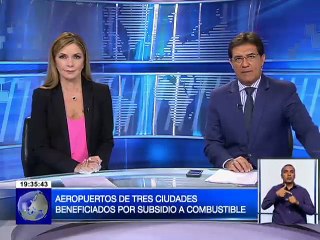 Aeropuertos de tres ciudades beneficiados por subsidio a combustible