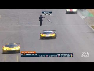 The LMGTE AM Finish, with the JMW Motorsport on top at Le Mans