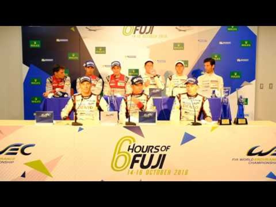 Post Race Press Conference - 6 Hours of Fuji - LMP1 Category