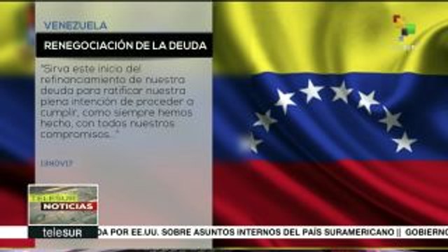 Venezuela califica de altamente positiva reunión con tenedores de bono