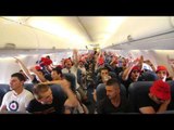 Les supporters niçois en vol vers Nicosie