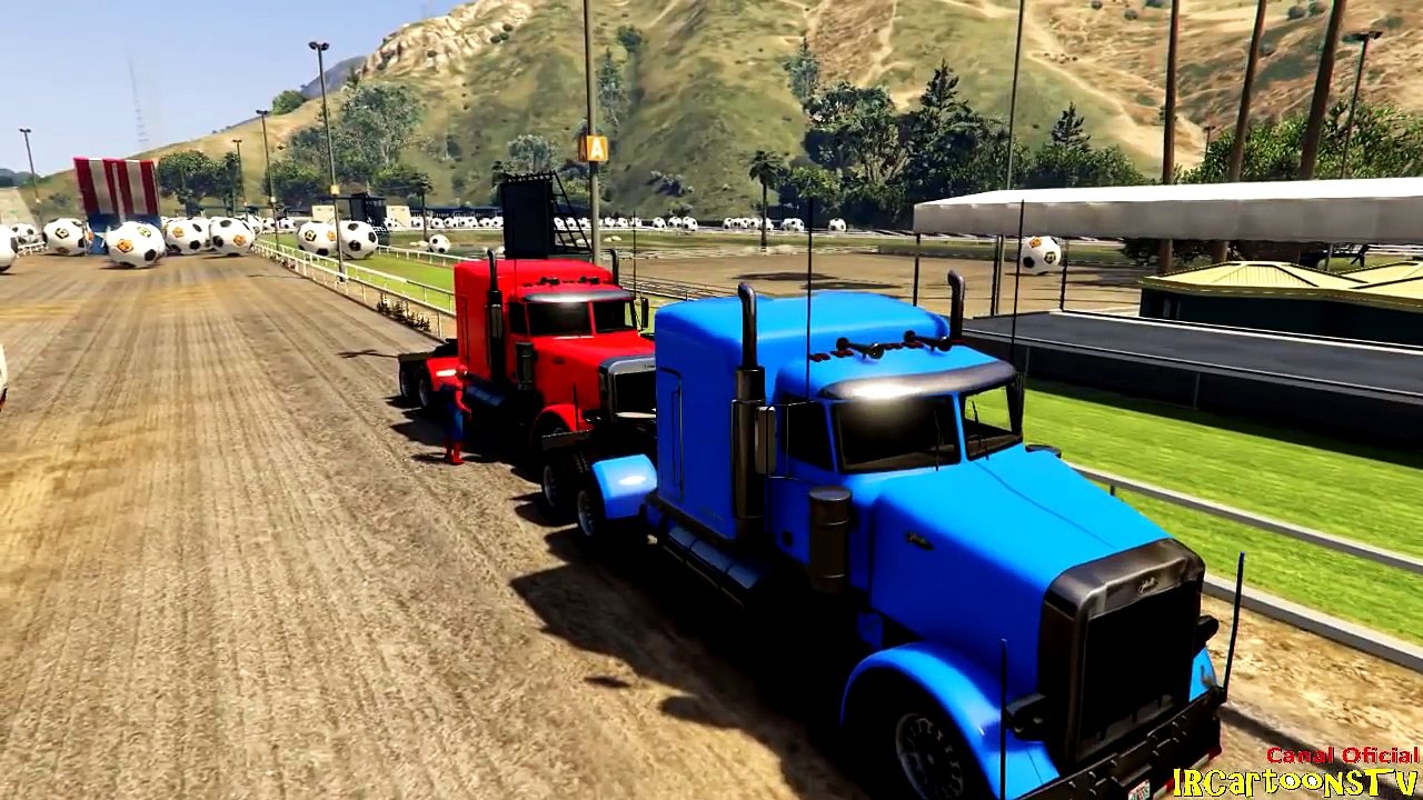 HOMEM ARANHA e CAMINHÃO Desenho Animado de Carros e Caminhão com Canções Infantis