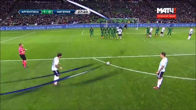 1-0 Éver Banega Goal International Friendly - 14.11.2017 Argentina 1-0 Nigeria