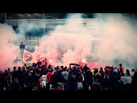 Nice - Reims : l'arrivée du bus des Aiglons