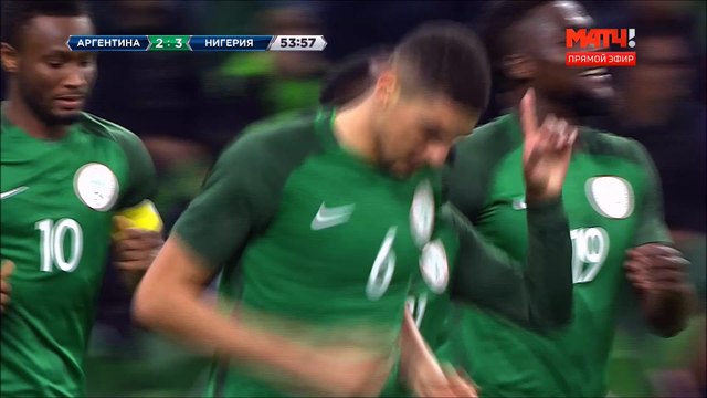 2-3 Brian Idowu Goal International Friendly - 14.11.2017 Argentina 2-3 Nigeria