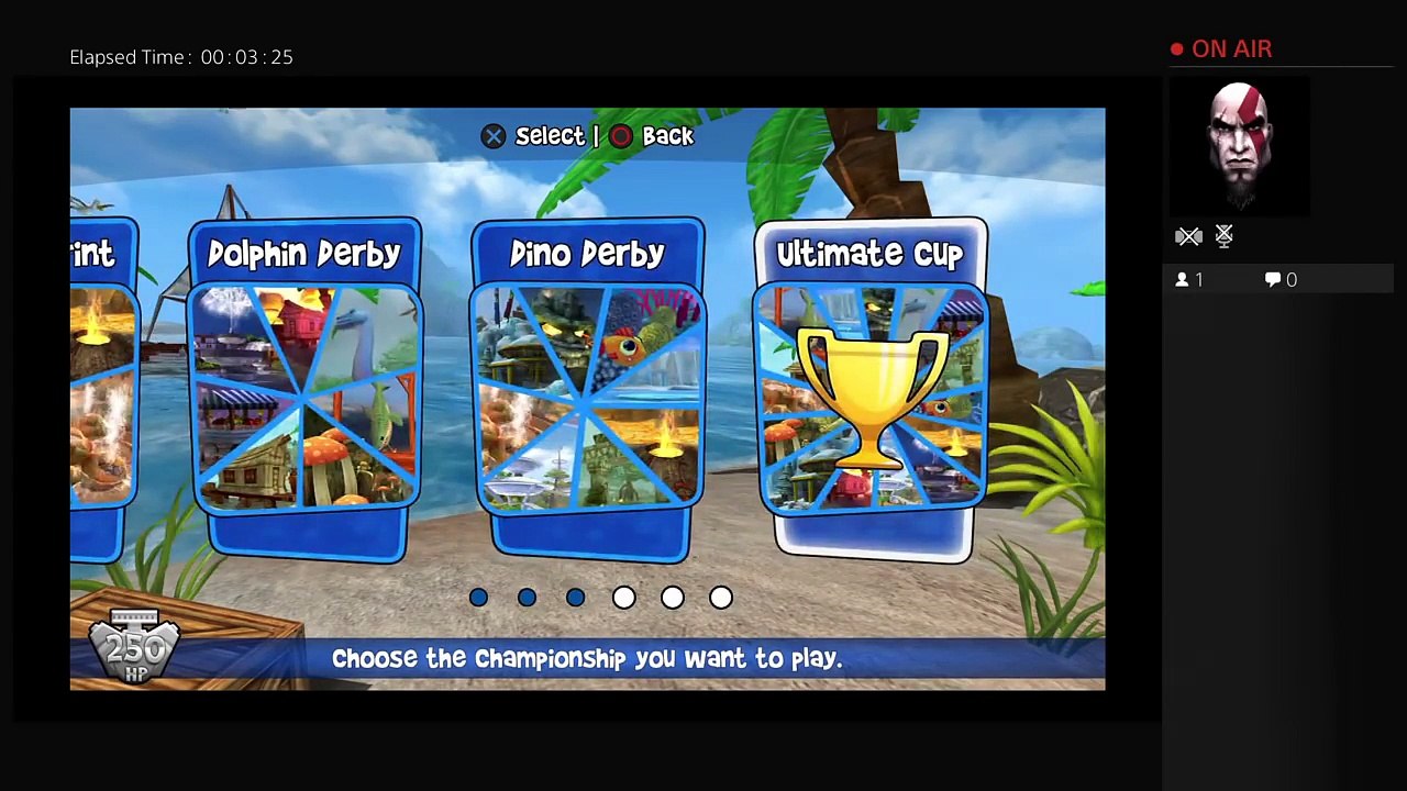 Beach Buggy Racing (PS4) Split Screen gameplay