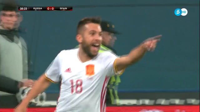 Jordi Alba Goal HD - Russia 0 - 1 Spain - 14.11.2017 (Full Replay)