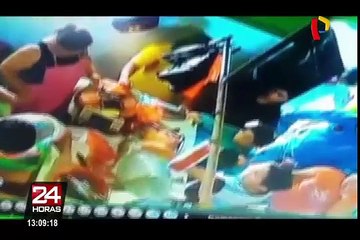 Piura: cámara seguridad captó asalto en puesto de mercado