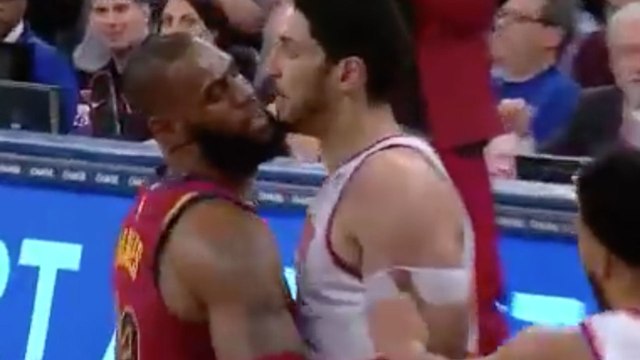 LeBron James SHOVES Enes Kanter After Heated Exchange, Kanter Calls LeBron a Queen