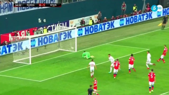 Sergio Ramos penalty Goal HD - Russia 0 - 2 Spain - 14.11.2017 (Full Replay)