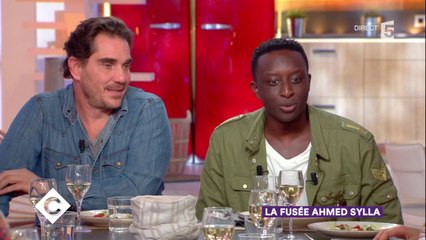 Ahmed Sylla, Yarol Poupaud et Sébastien Farran au dîner - C à Vous - 14/11/2017